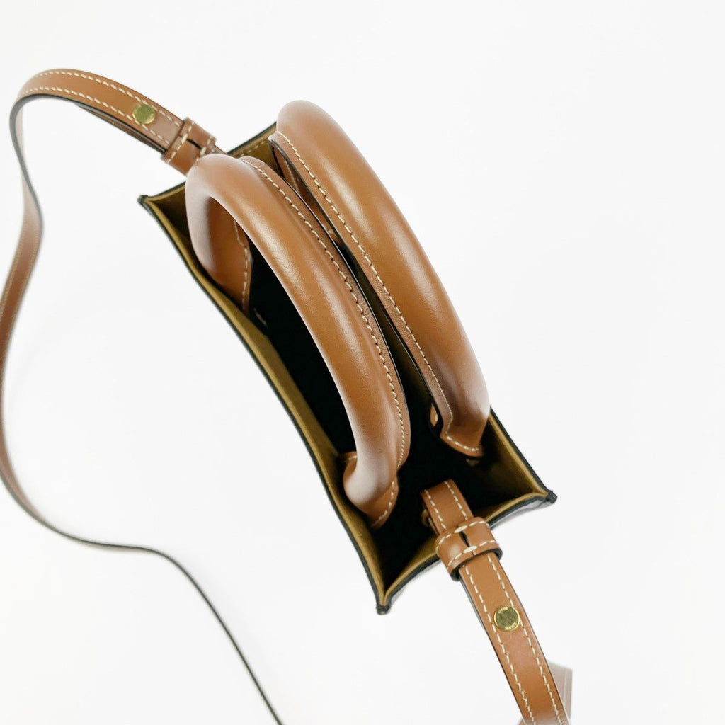 Celine 2-Way Bag Triomphe Mini Vertical Cover Brown — view 5