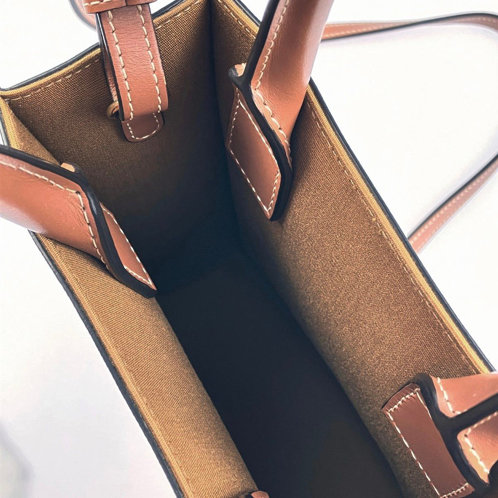 Celine 2-Way Bag Triomphe Mini Vertical Cover Brown — view 6