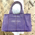 Prada Handbag Canapa Purple Travel Camping Outdoor