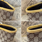 Gucci Tote GG Canvas Sherry Line Abbey Yellow Business Travel — view 6