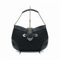 Dior E4 Galliano Era Chain Mail One Handle Bag John Chainmail Detail Bag Black