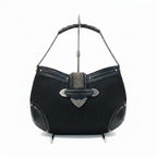 Dior E4 Galliano Era Chain Mail One Handle Bag John Chainmail Detail Bag Black