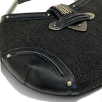 Dior E4 Galliano Era Chain Mail One Handle Bag John Chainmail Detail Bag Black — view 8
