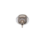 Chanel Earrings CC Logo Button Clear Glitter Silver Mini — view 4
