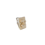 Chanel Earrings Logo Turnlock Square CC Gold Clip on CC — view 3
