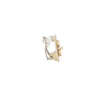 Chanel Earrings Logo Turnlock Square CC Gold Clip on CC — view 4