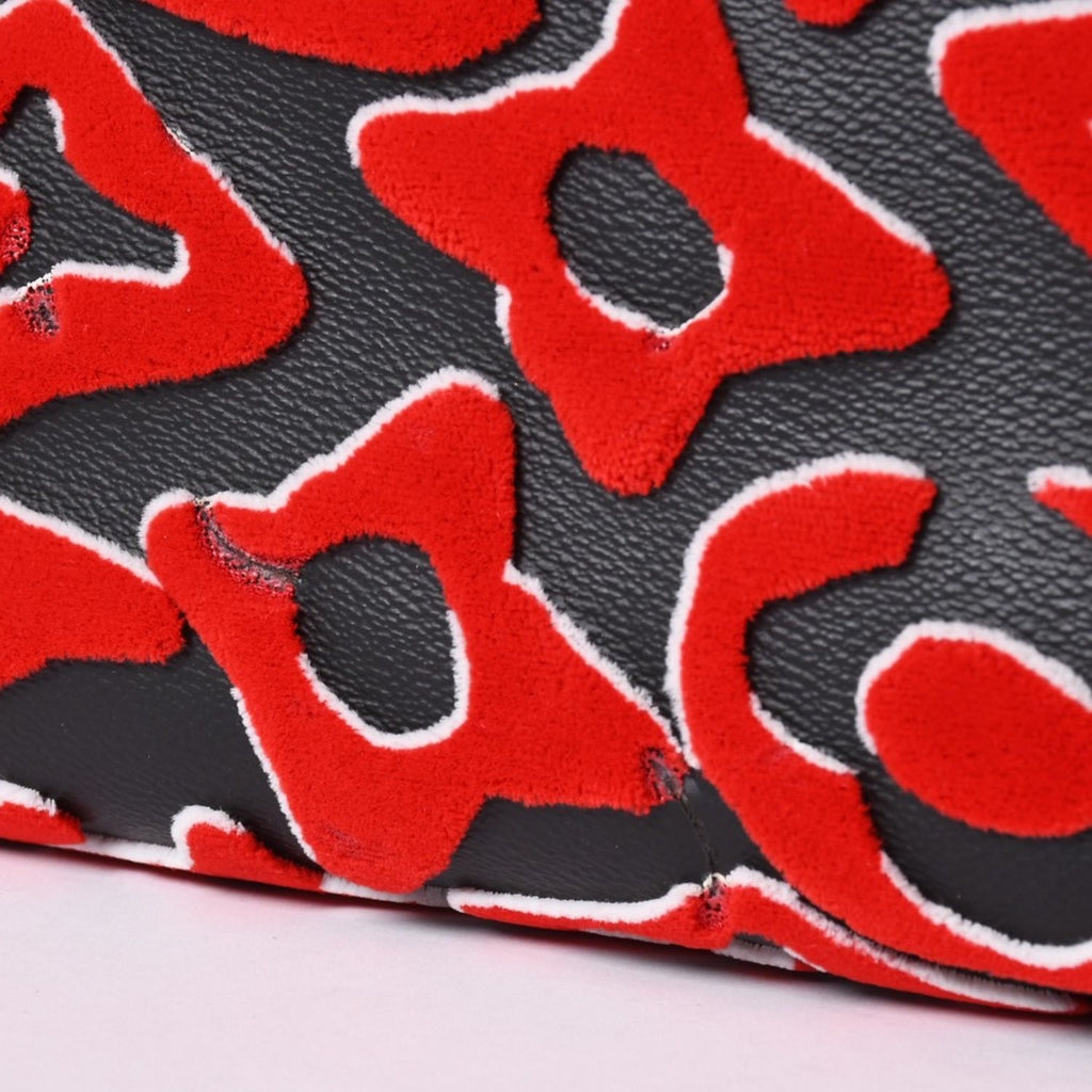 Louis Vuitton On The Go GM Monogram Tufted Black Red Tote Bag — view 8