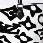 Louis Vuitton LV Xuf Cabas Tufted Monogram Tote Bag Black White — view 6