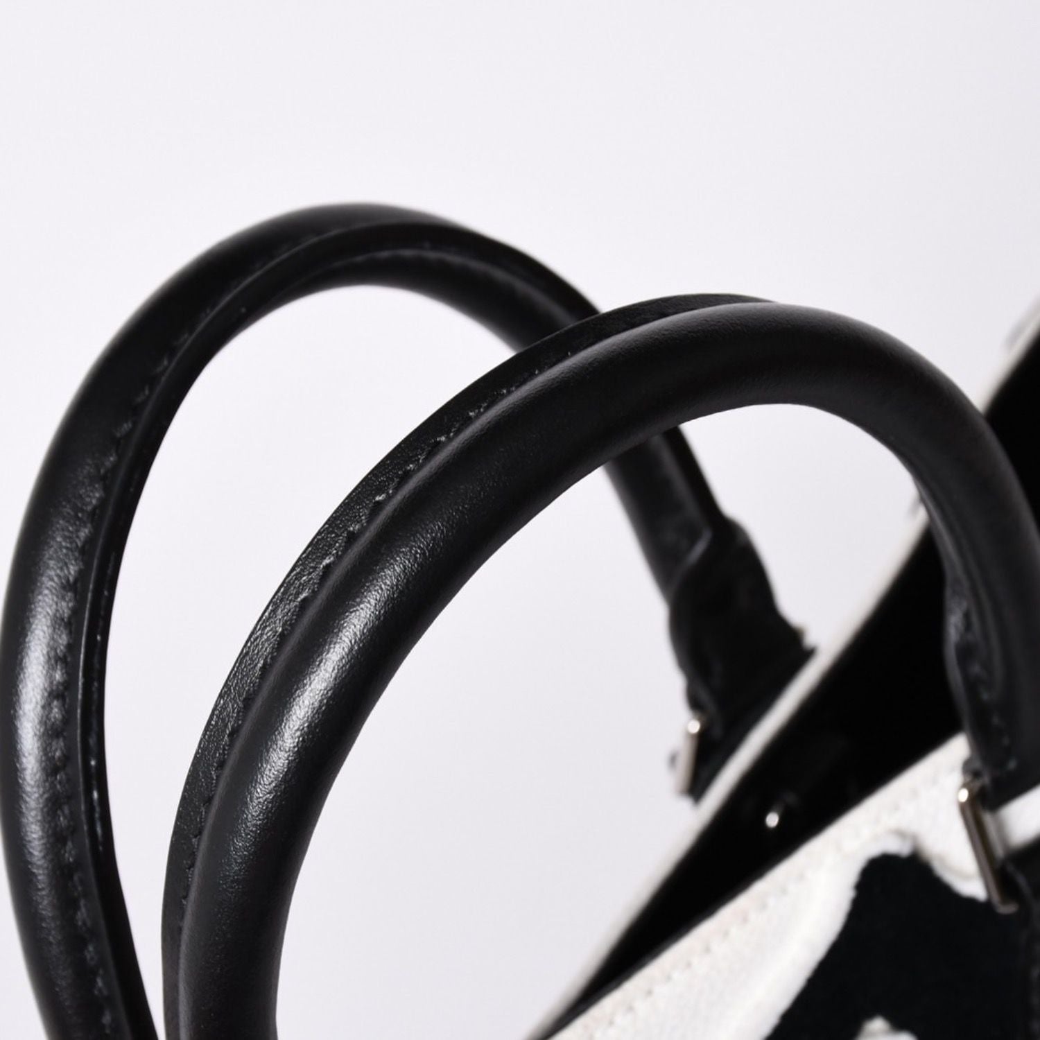 Louis Vuitton LV Xuf Cabas Tufted Monogram Tote Bag Black White — view 8