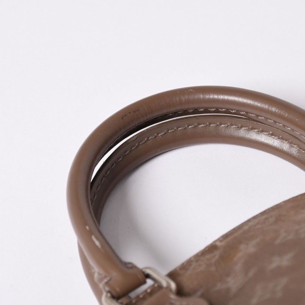 Louis Vuitton Monogram Satin Little Alma Beige Silver Handbag — view 7