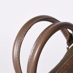 Louis Vuitton Monogram Satin Little Alma Beige Silver Handbag — view 6