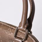 Louis Vuitton Monogram Satin Little Alma Beige Silver Handbag — view 5