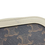 Celine Shoulder Bag Triomphe Leather White — view 6