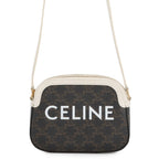 Celine Shoulder Bag Triomphe Leather White