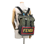 Fendi Backpack Nylon Leather Siu with Chair — view 4