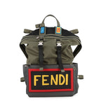 Fendi Backpack Nylon Leather Siu with Chair