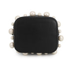 Fendi Montresor Mini Faux Pearl Leather 2-Way Shoulder Bag Black — view 3