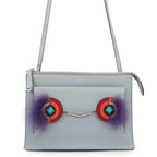 Fendi Shoulder Bag Toujour Bugsmon Star Leather Fur 2-Way Clutch
