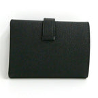 Hermes Bearn Convenience Epsom Black Silver Trifold Wallet — view 2