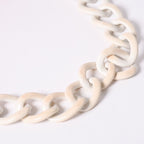 Chanel CC Logo Quilted Handbag Plastic Chain Pile Orange White — view 7