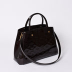 Louis Vuitton Purple 2-Way Bag Montaigne BB Monogram Vernis Handbag — view 3