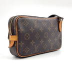 Louis Vuitton Ma Roulis Bandouliere Monogram Leather Brown Shoulder Bag Gold — view 2