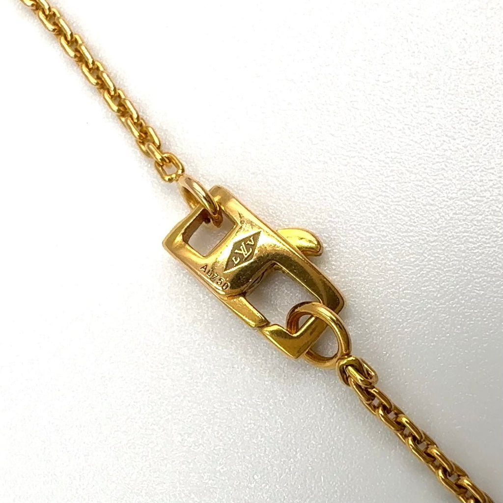 Louis Vuitton Pendentif Monogram Idylle 1 Point Diamond Pink Gold Necklace — view 5