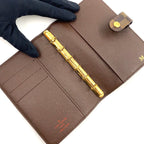 Louis Vuitton Agenda PM Damier Brown Notebook Cover Gold — view 4