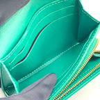 Louis Vuitton Portefeuille Capucines Enabled Leather Green Wallet Gold — view 3
