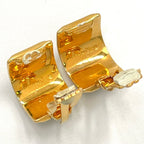 Hermes Enamel Gold Plated Black Earrings — view 9