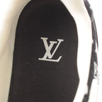 Louis Vuitton LV Velour Leather Low Cut Sneakers Shoes Black — view 7