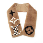 Louis Vuitton Mink Echarpe Playgram Scarf Brown — view 3