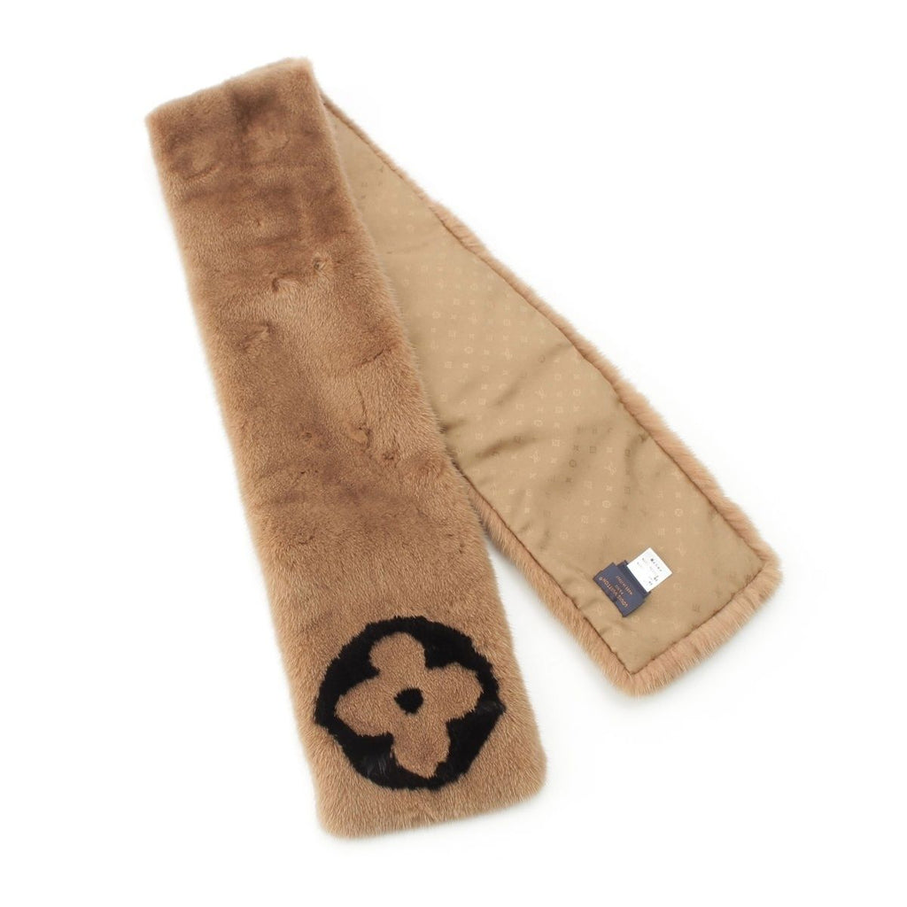 Louis Vuitton Mink Echarpe Playgram Scarf Brown — view 2