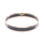 Hermes Bangle Enamel PM Carre Stainless Steel Bracelet — view 2