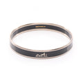Hermes Bangle Enamel PM Carre Stainless Steel Bracelet