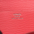 Hermes Bifold Wallet Bearn Souffle Pink Leather Rose Azalea — view 5