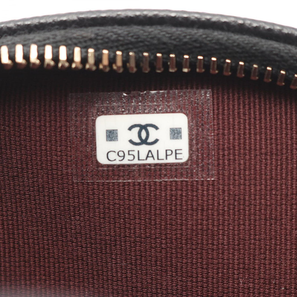 Chanel Backpack Quilted Black Caviar Leather Mini Chain — view 5