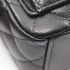 Chanel Backpack Quilted Black Caviar Leather Mini Chain — view 6