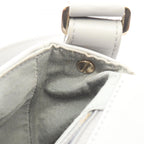 Chanel Shoulder Bag Quilted Frill Gray Lambskin — view 9