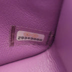 Chanel Shoulder Bag Mini Quilted Purple Lambskin Chain — view 5