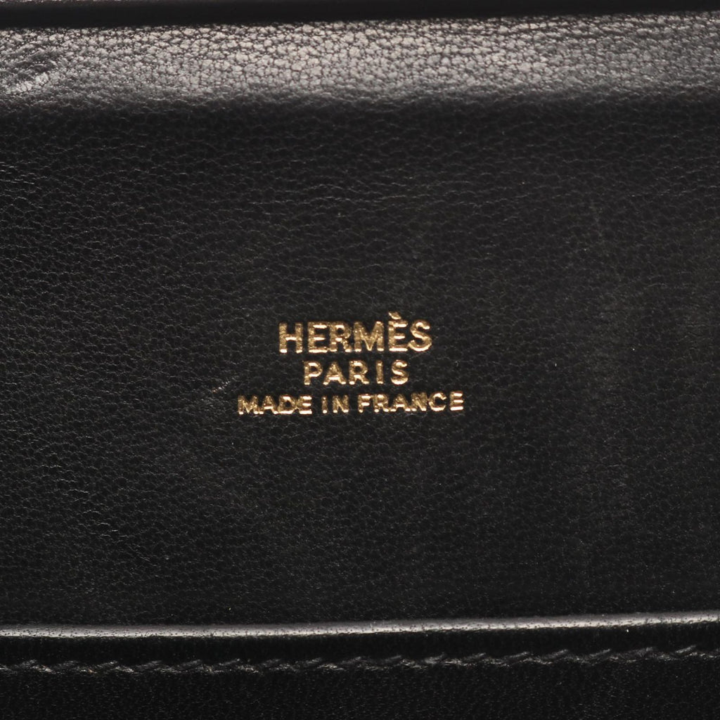 Hermes Shoulder Bag Vintage Black Calf — view 4