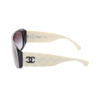 Chanel Sunglasses Quilted Gradient Lens Shield Eyewear — view 3