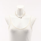 Chanel Necklace CC Logo Stainless Steel Pearl — view 6
