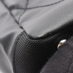 Chanel Tote Paris Biarritz PM Black Canvas Leather PM — view 6