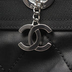 Chanel Tote Paris Biarritz PM Black Canvas Leather PM — view 7