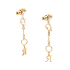 Dior Earrings Logo Gold — view 2