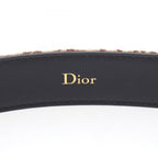 Dior Belt Oblique Brown Canvas Leather — view 4