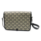 Celine Small Folco Messenger Triomphe Canvas & Ka Shoulder Bag — view 2