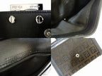 Fendi Bifold Wallet Leather Canvas Zucchino Vintage Double Hook — view 3