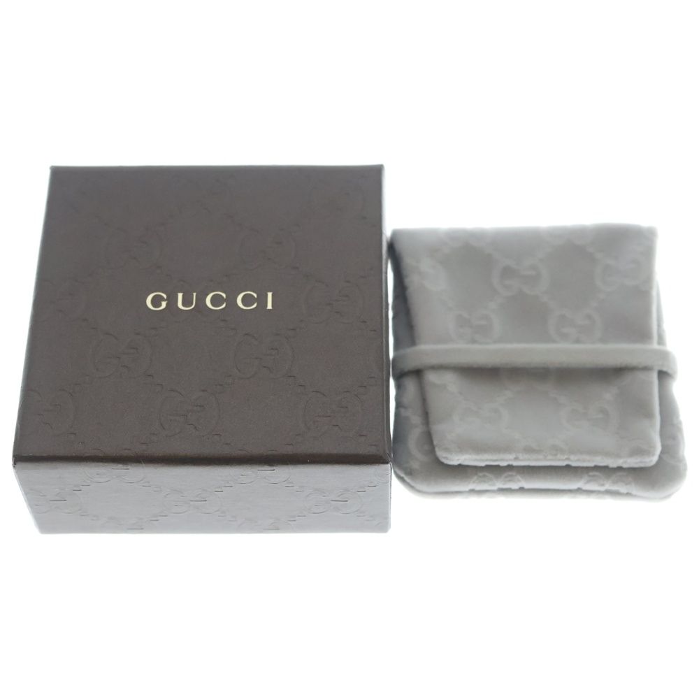 Gucci GG Logo All Over Pattern Ghost Ring Silver